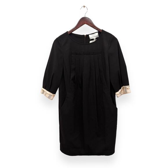 NWT 3.1 Phillip Lim Cotton Twill Black Pleated Dress Size 2 - Picture 1 of 6